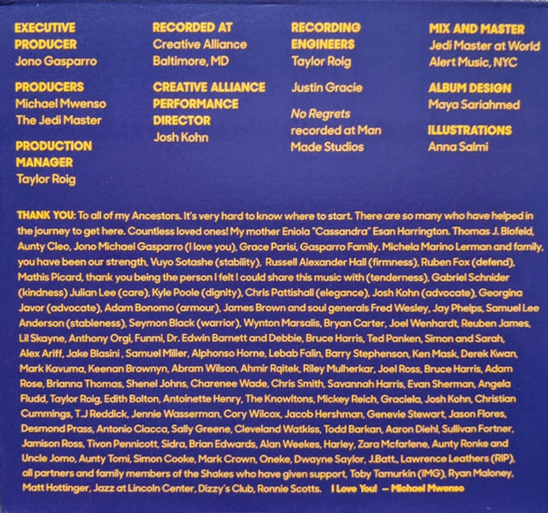 Back Cover: Mwenso & The Shakes – Emergence (the Process Of Coming Into Being CD) CD | Relix