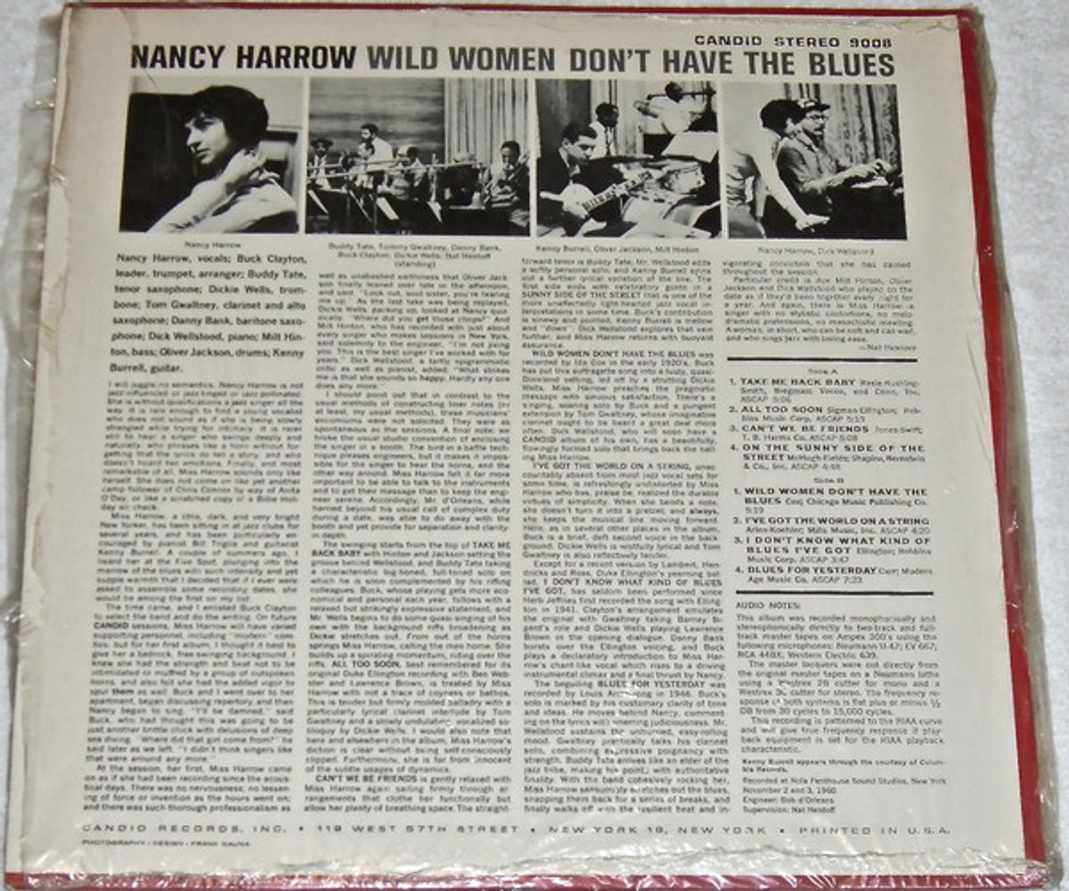 Back Cover: Nancy Harrow – Wild Women Don't Have The Blues CD | Relix