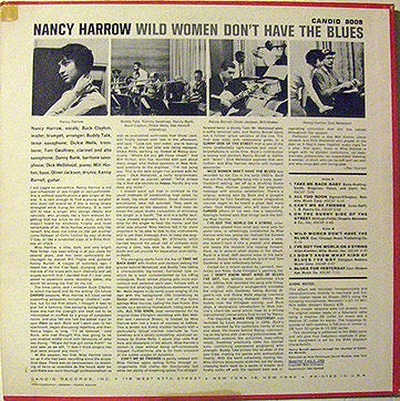 Back Cover: Nancy Harrow – Wild Women Don't Have The Blues Vinyl LP | Relix