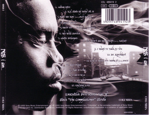 Back Cover: Nas – I Am CD | Relix