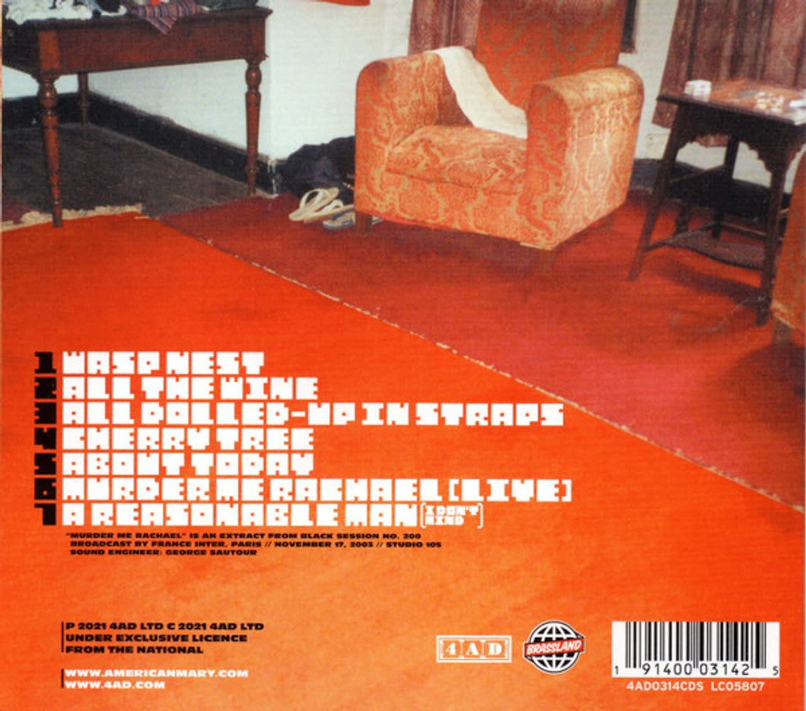 Back Cover: National – Cherry Tree (2021 Remaster CD) CD | Relix