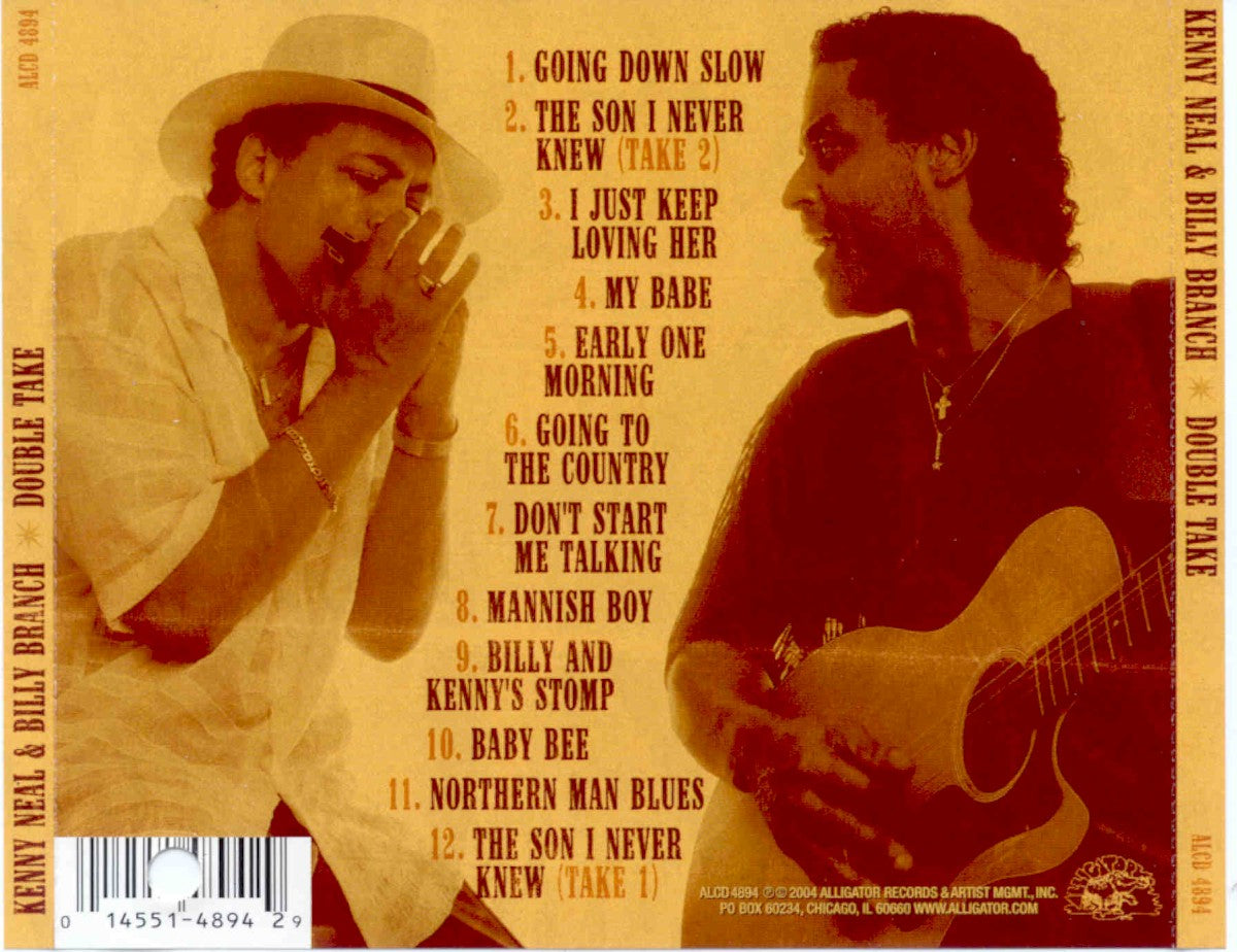 Back Cover: Neal/Branch – Double Take CD | Relix
