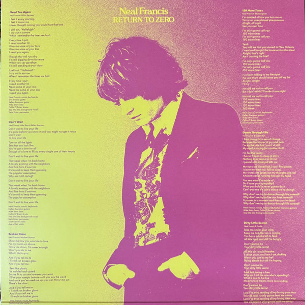 Back Cover: Neal Francis – Return To Zero (Cobalt Blue LP Vinyl) Vinyl LP | Relix