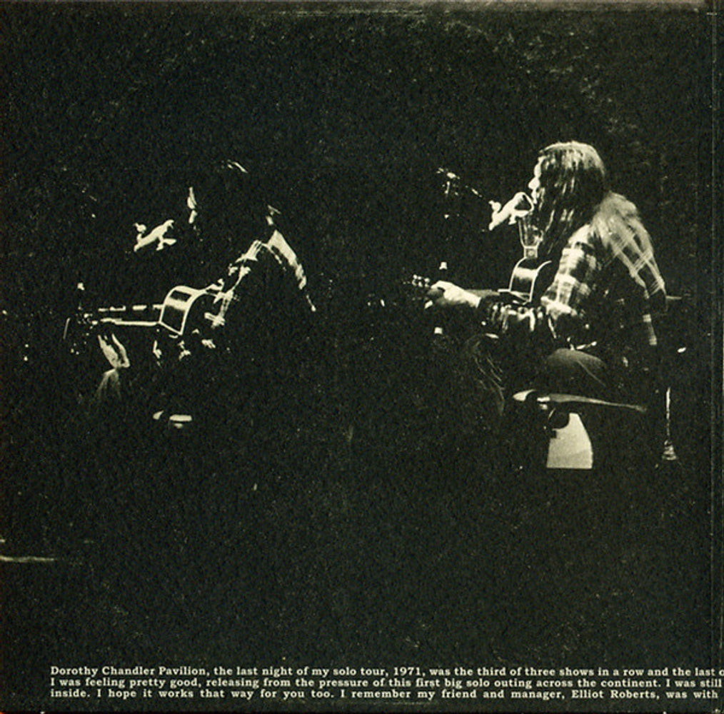 Back Cover: Neil Young – Dorothy Chandler Pavilion 1971 CD | Relix