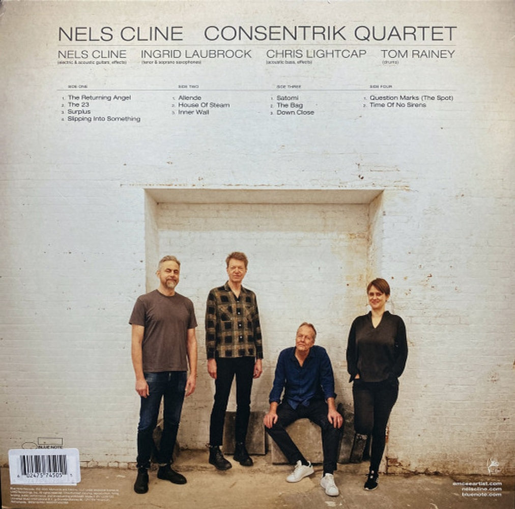 Back Cover: Nels Cline – Consentrik Quartet (180g 2 LP Signed Insert) Vinyl LP | Relix