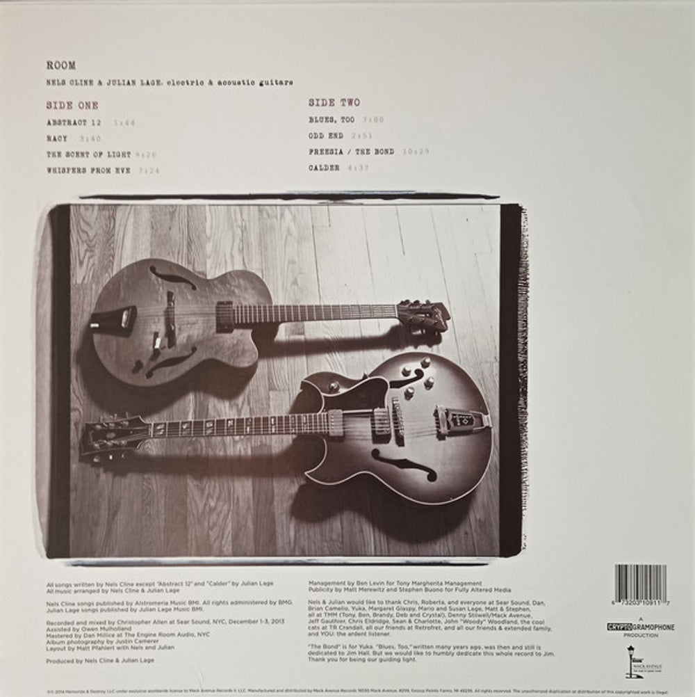 Back Cover: Nels Cline – Room Vinyl LP | Relix