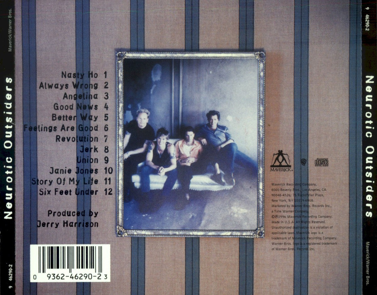 Back Cover: Neurotic Outsiders – Neurotic Outsiders Vinyl LP | Relix