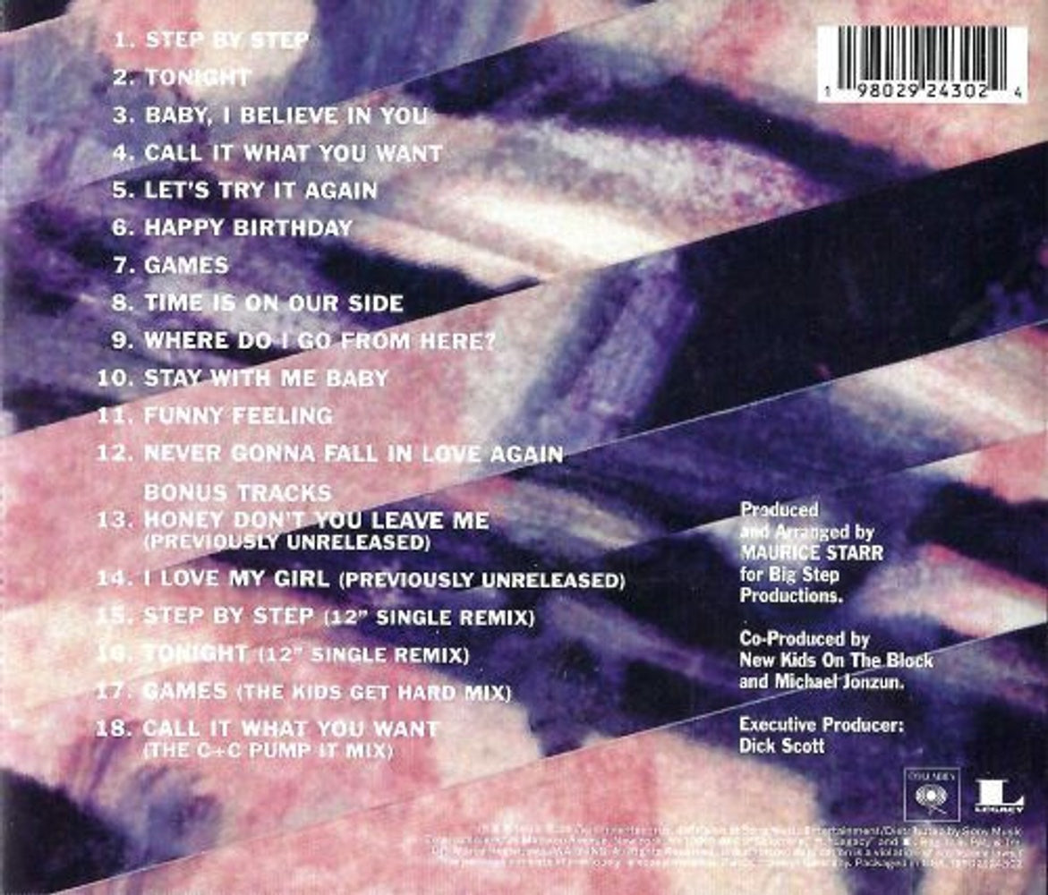 Back Cover: New Kids On The Block – Step By Step CD | Relix