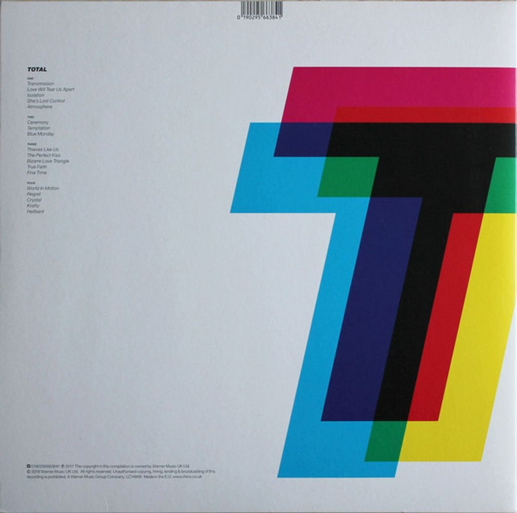 Back Cover: New Order / Joy Division – Total Vinyl LP | Relix