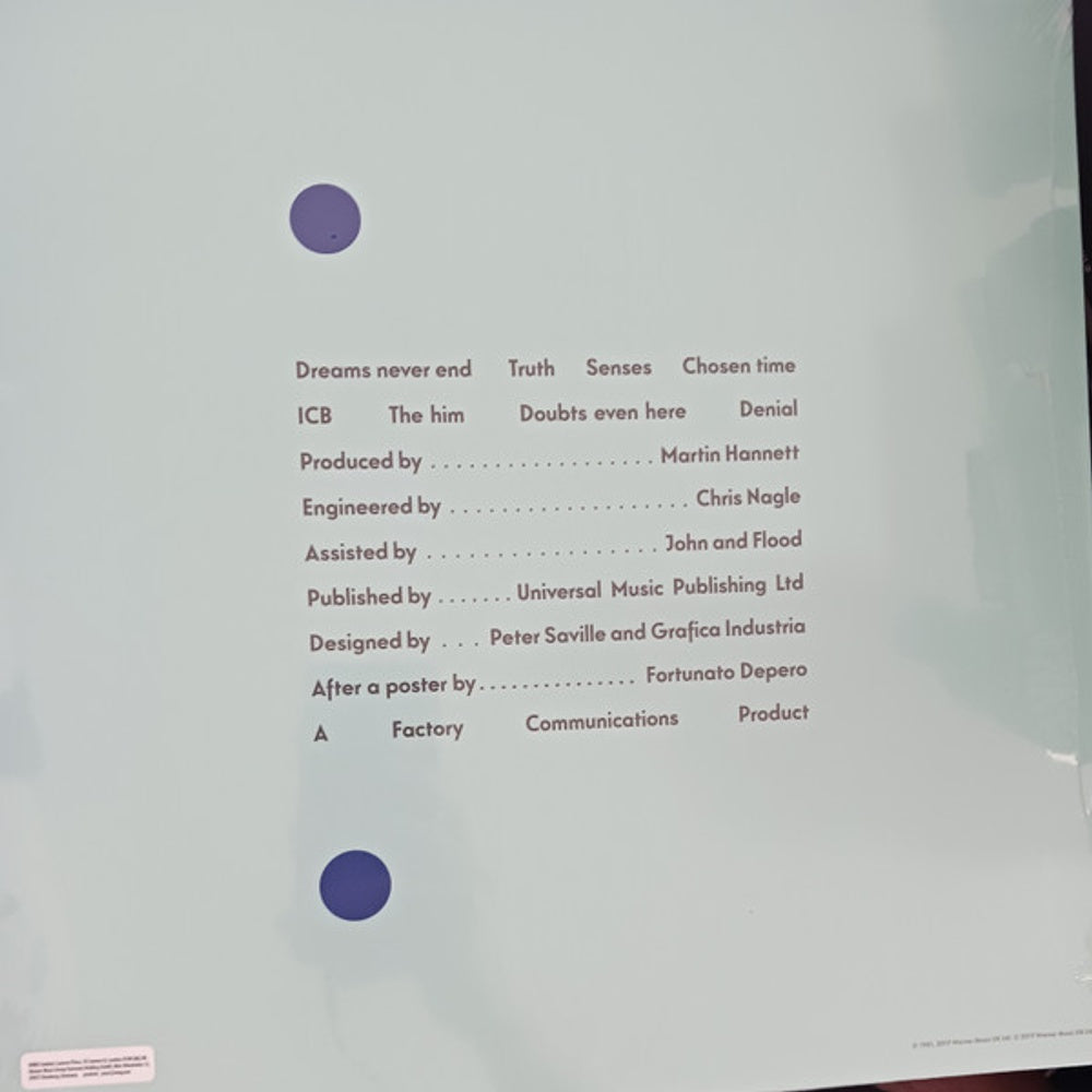 Back Cover: New Order – Movement (Remastered LP Vinyl) Vinyl LP | Relix