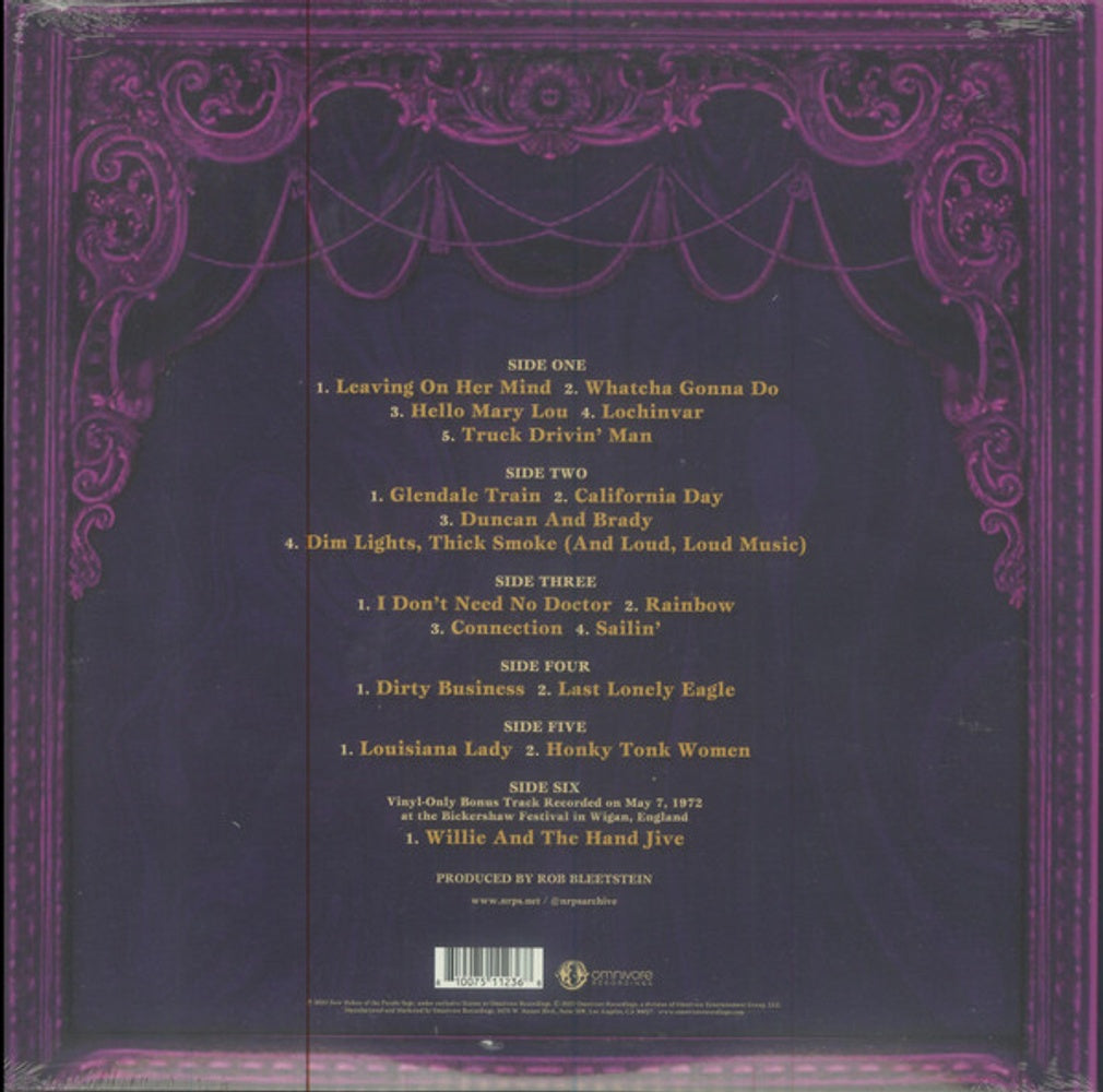 Back Cover: New Riders Of The Purple Sage – Lyceum '72 [RSD 2023] [] Vinyl LP | Relix