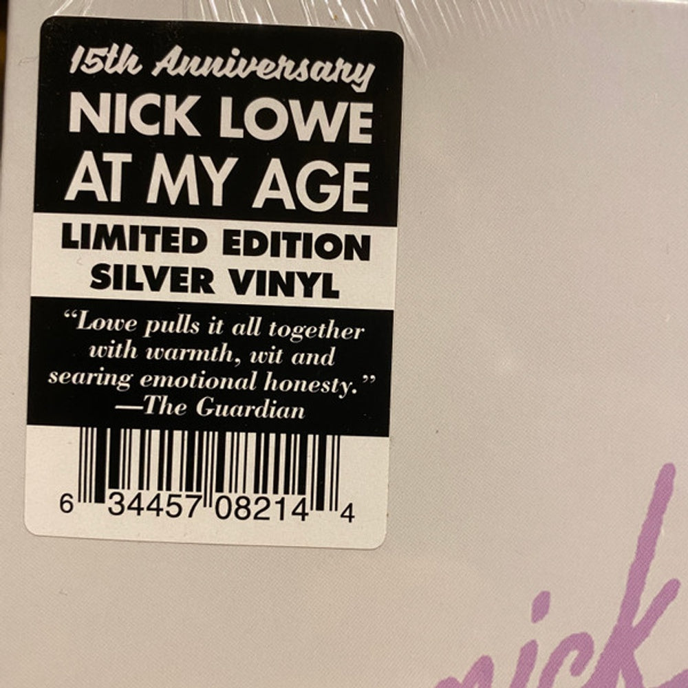 Back Cover: Nick Lowe – At My Age Vinyl LP | Relix