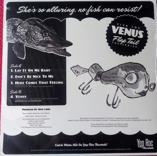 Back Cover: Nick Lowe – Lay It On Me (12" Vinyl) Vinyl LP | Relix