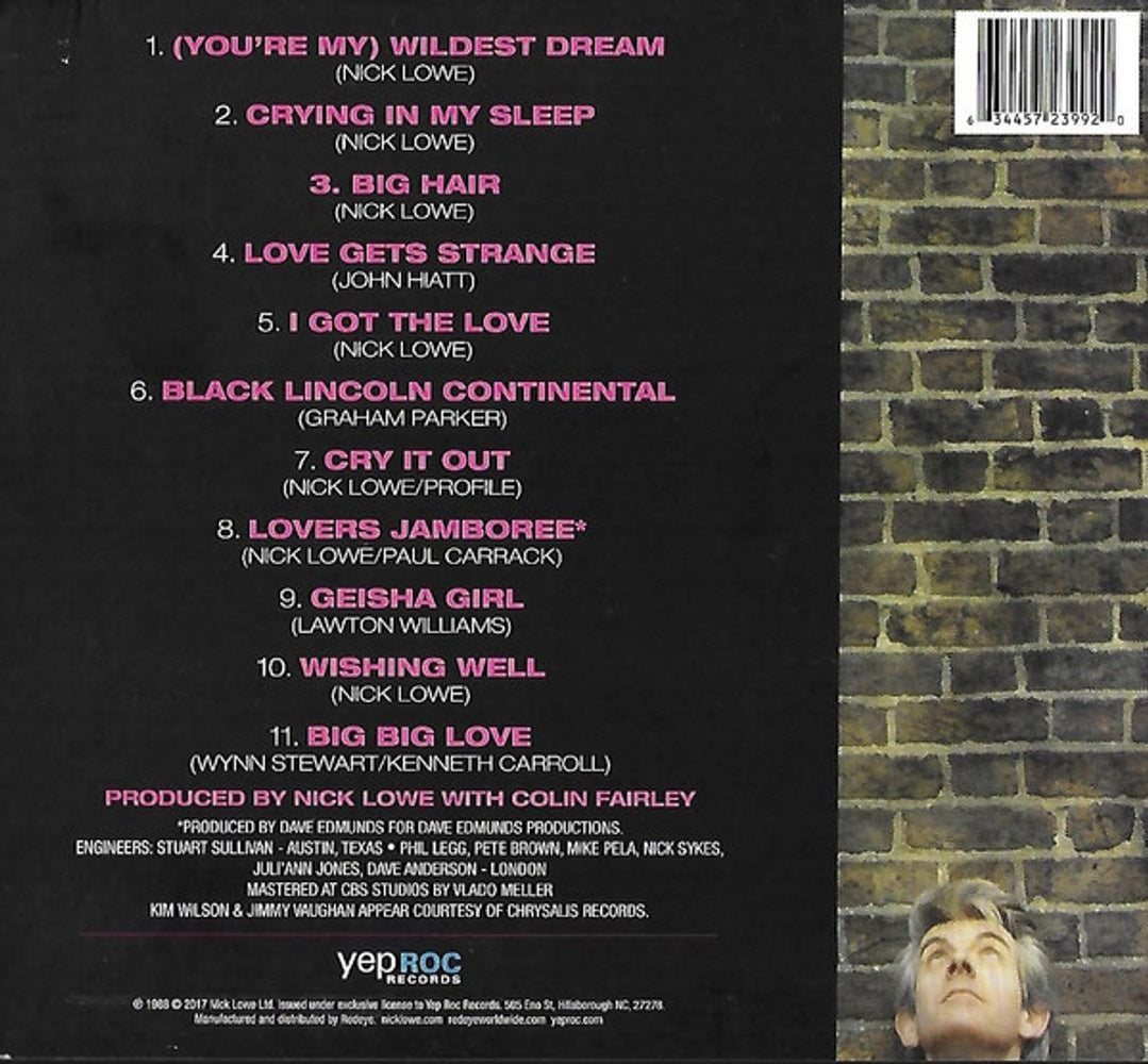 Back Cover: Nick Lowe – Pinker & Prouder CD | Relix