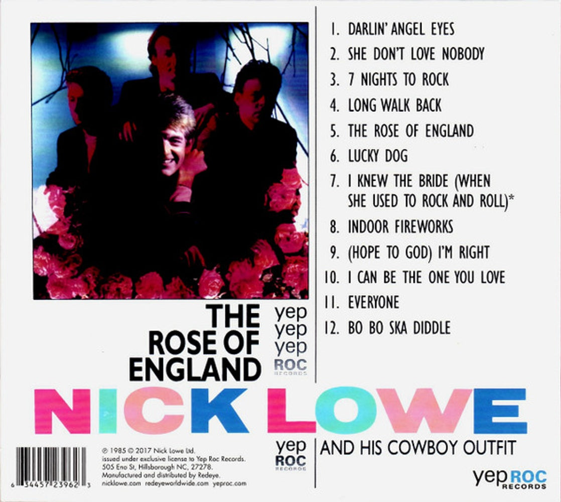 Back Cover: Nick Lowe – Rose Of England (Digipak CD) CD | Relix