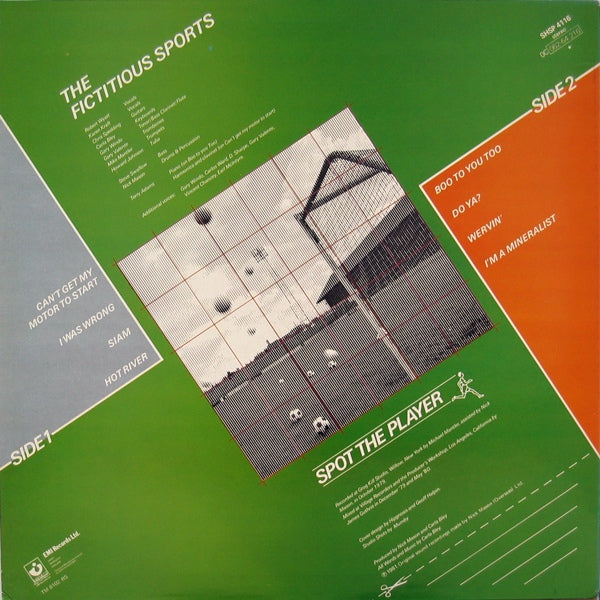 Back Cover: Nick Mason – Nick Mason's Fictitious Sports Vinyl LP | Relix