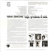 Back Cover: Nina Simone – High Priestess Of Soul Vinyl LP | Relix