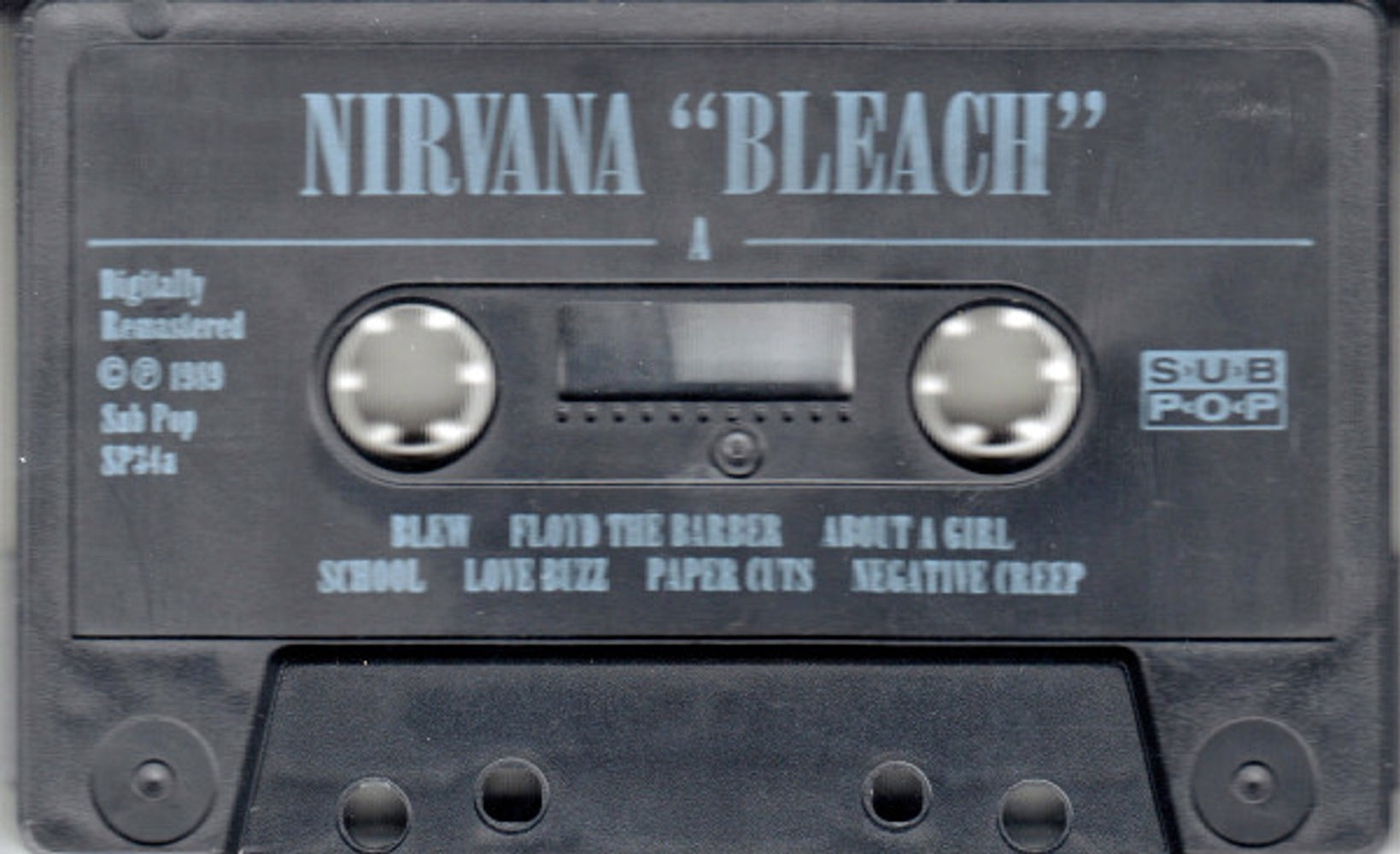 Back Cover: Nirvana – Bleach Cassette | Relix