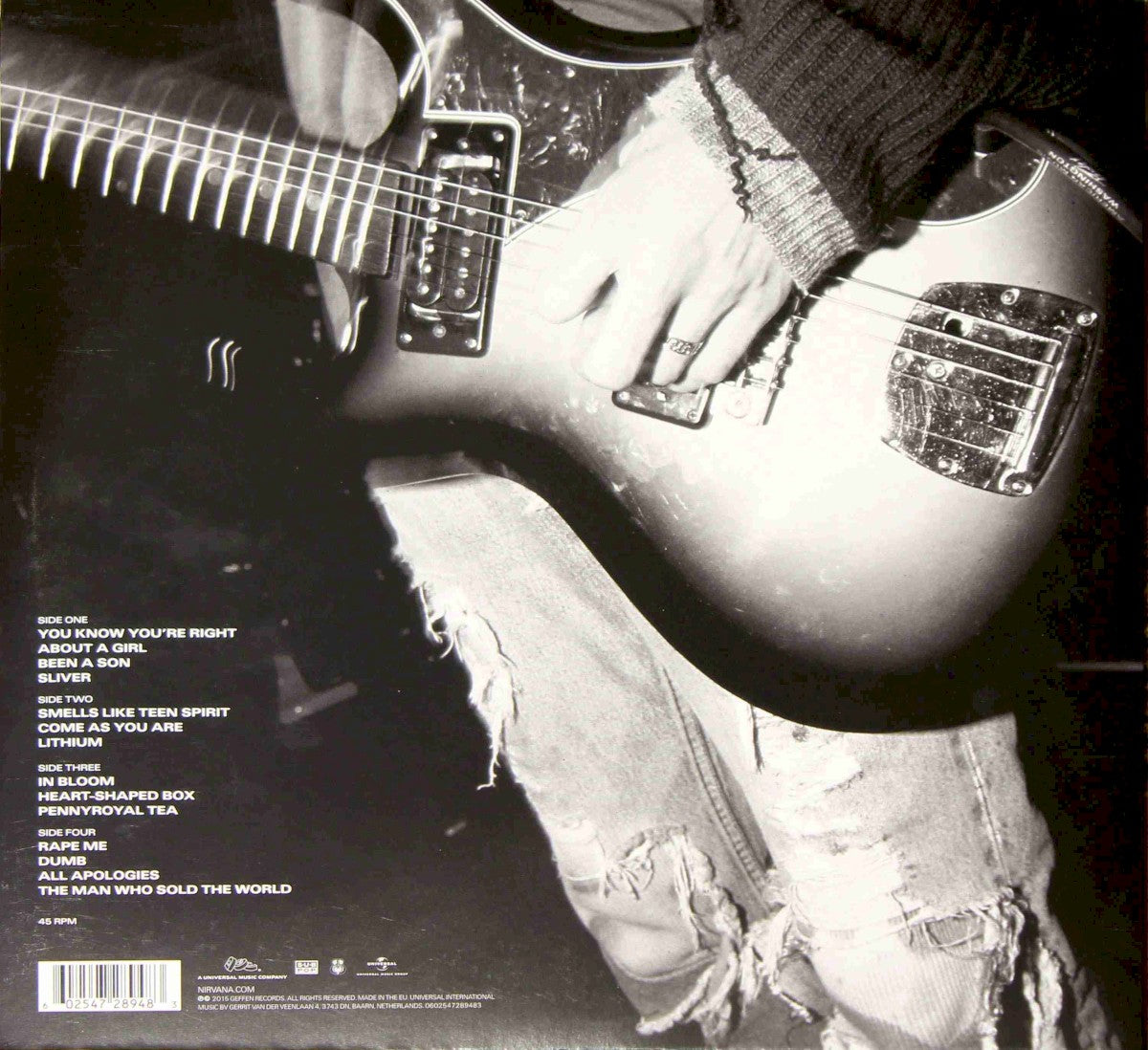 Back Cover: Nirvana – Nirvana Vinyl LP | Relix