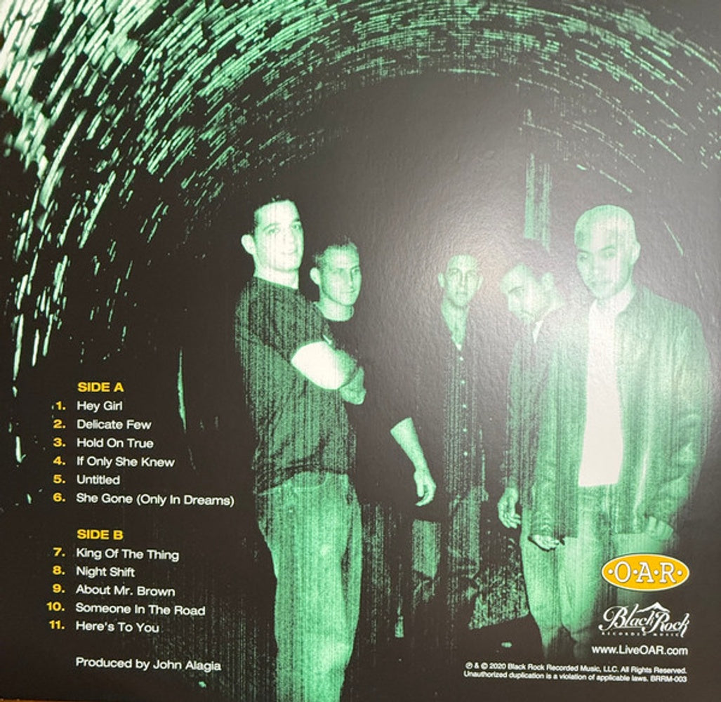 Back Cover: O.A.R. – Risen (25th Anniversary, Emerald Green LP Vinyl) Vinyl LP | Relix