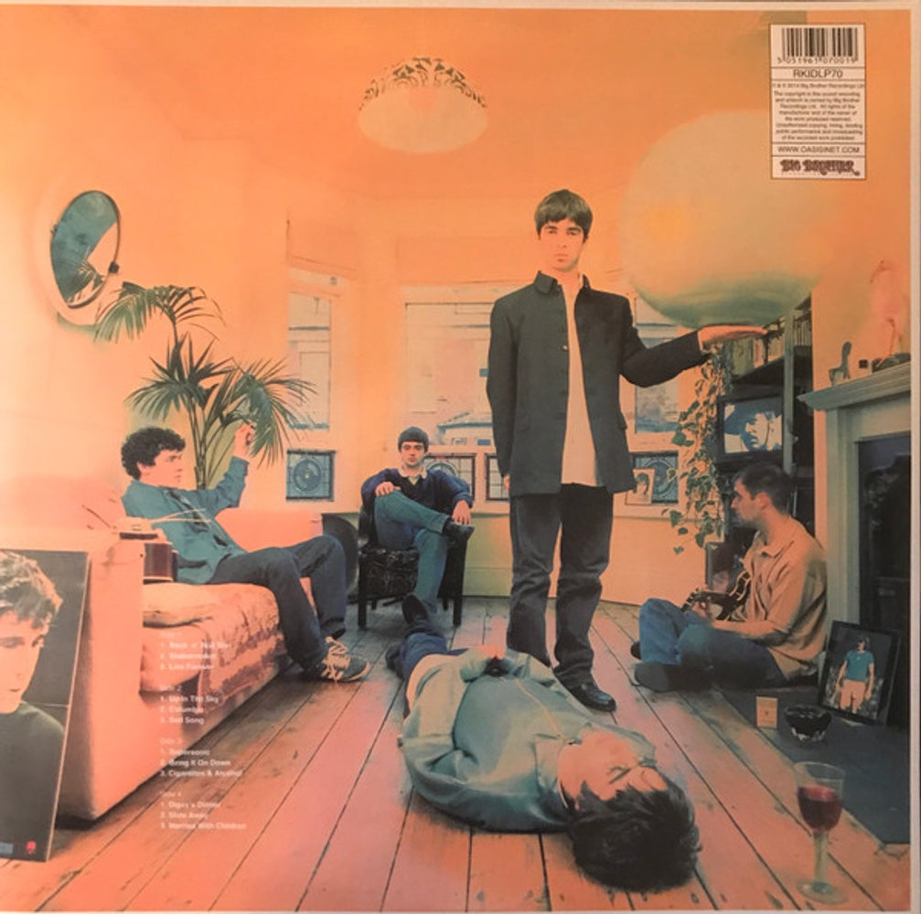 Back Cover: Oasis – Definitely Maybe: Remastered (4-LP Vinyl) Vinyl LP | Relix