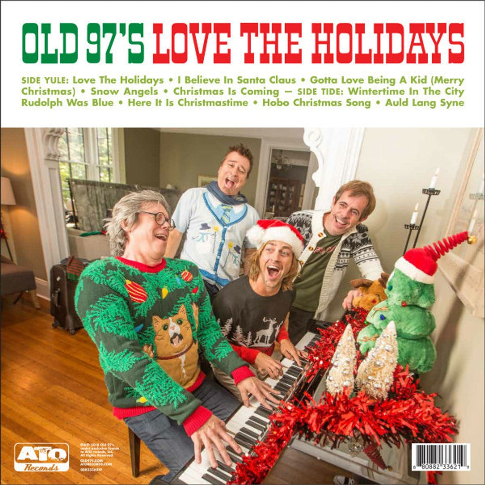 Back Cover: Old 97's – Love The Holidays (Red & Green Splatter LP Vinyl) Vinyl LP | Relix