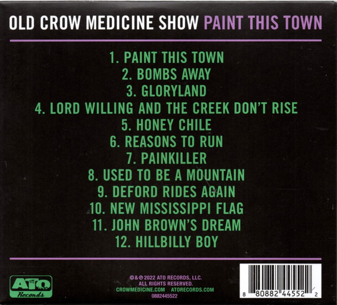 Back Cover: Old Crow Medicine Show – Paint This Town CD | Relix