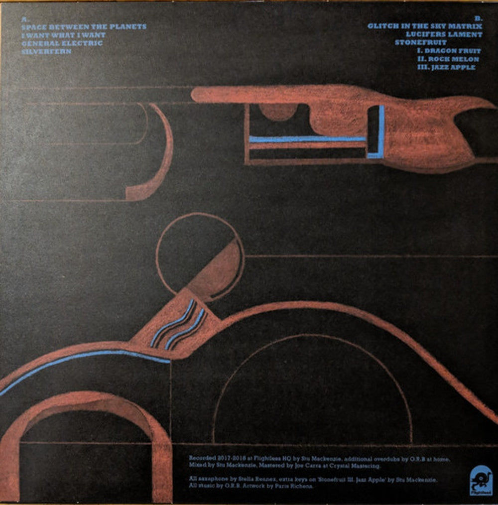 Back Cover: ORB – The Space Between (Black/White LP Vinyl) Vinyl LP | Relix
