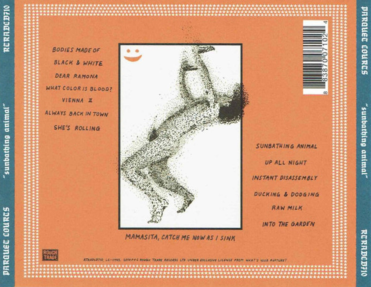 Back Cover: Parquet Courts – Sunbathing Animal (Import CD) CD | Relix