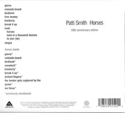 Back Cover: Patti Smith – Horses (50th Anniversary CD) CD | Relix