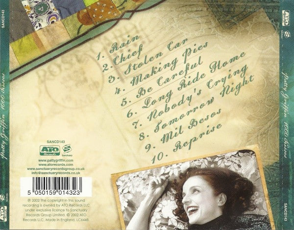 Back Cover: Patty Griffin – 1000 Kisses CD | Relix