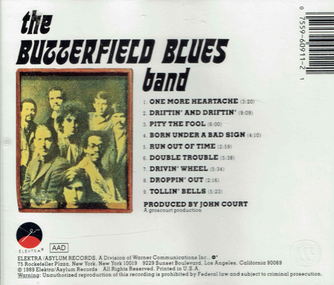 Back Cover: Paul Butterfield Blues Band – Resurrection of Pigboy Crabshaw CD | Relix