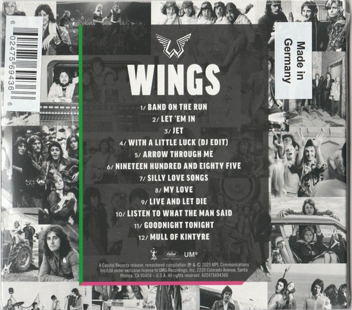 Back Cover: Paul McCartney And Wings – Wings (2025) - CD | Relix