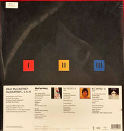 Back Cover: Paul McCartney – McCartney I / II / III (3 LP Box Set) Vinyl LP | Relix