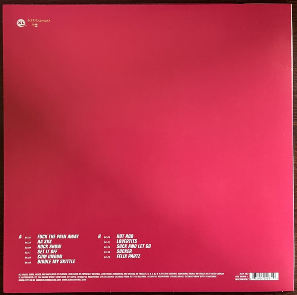 Back Cover: Peaches – The Teaches Of Peaches Vinyl LP | Relix