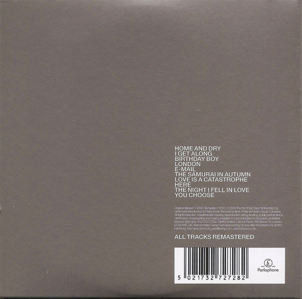 Back Cover: Pet Shop Boys – Release (2017 Remaster CD) CD | Relix