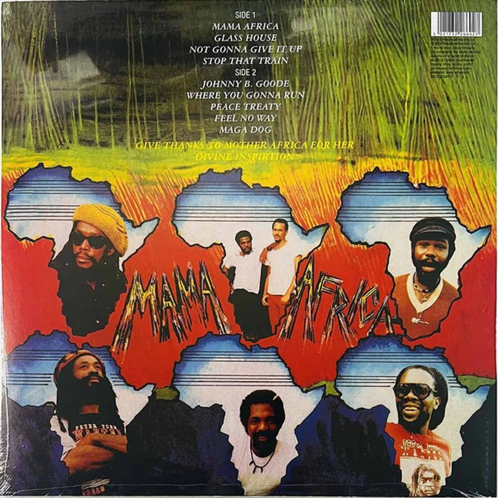 Back Cover: Peter Tosh – Mama Africa Vinyl LP | Relix