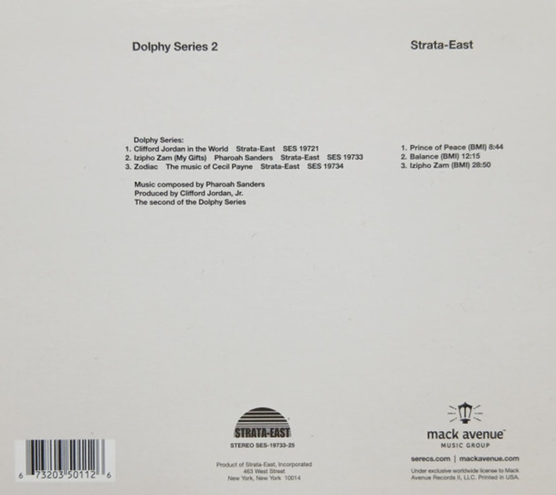 Back Cover: Pharoah Sanders – Izipho Zam (My Gifts CD) CD | Relix