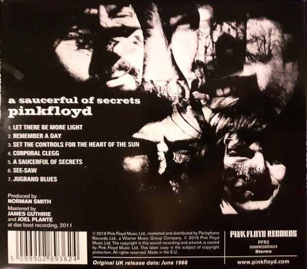 Back Cover: Pink Floyd – A Saucerful of Secrets Vinyl LP | Relix