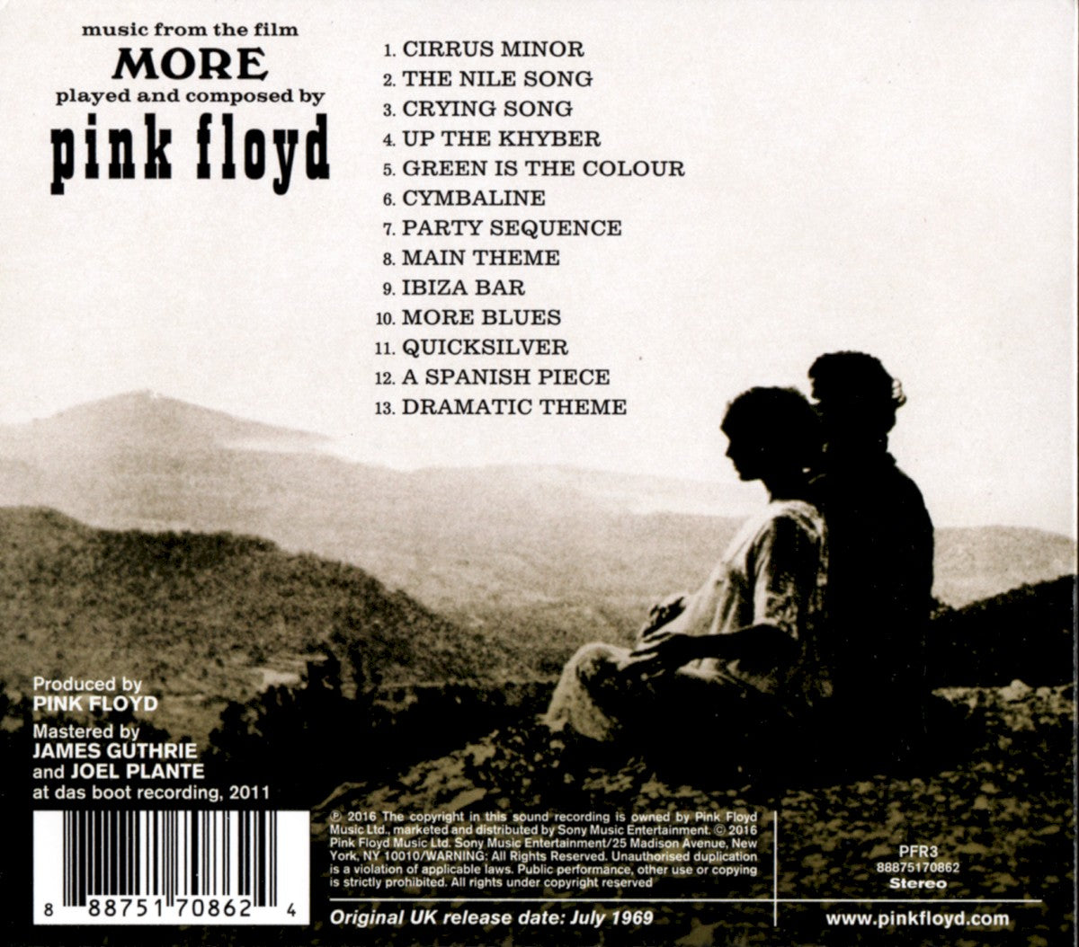 Back Cover: Pink Floyd – More CD | Relix