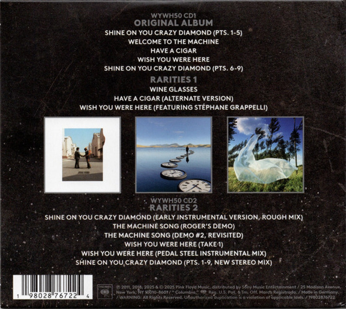 Back Cover: Pink Floyd – Wish You Were Here (50th Anniversary CD) CD | Relix