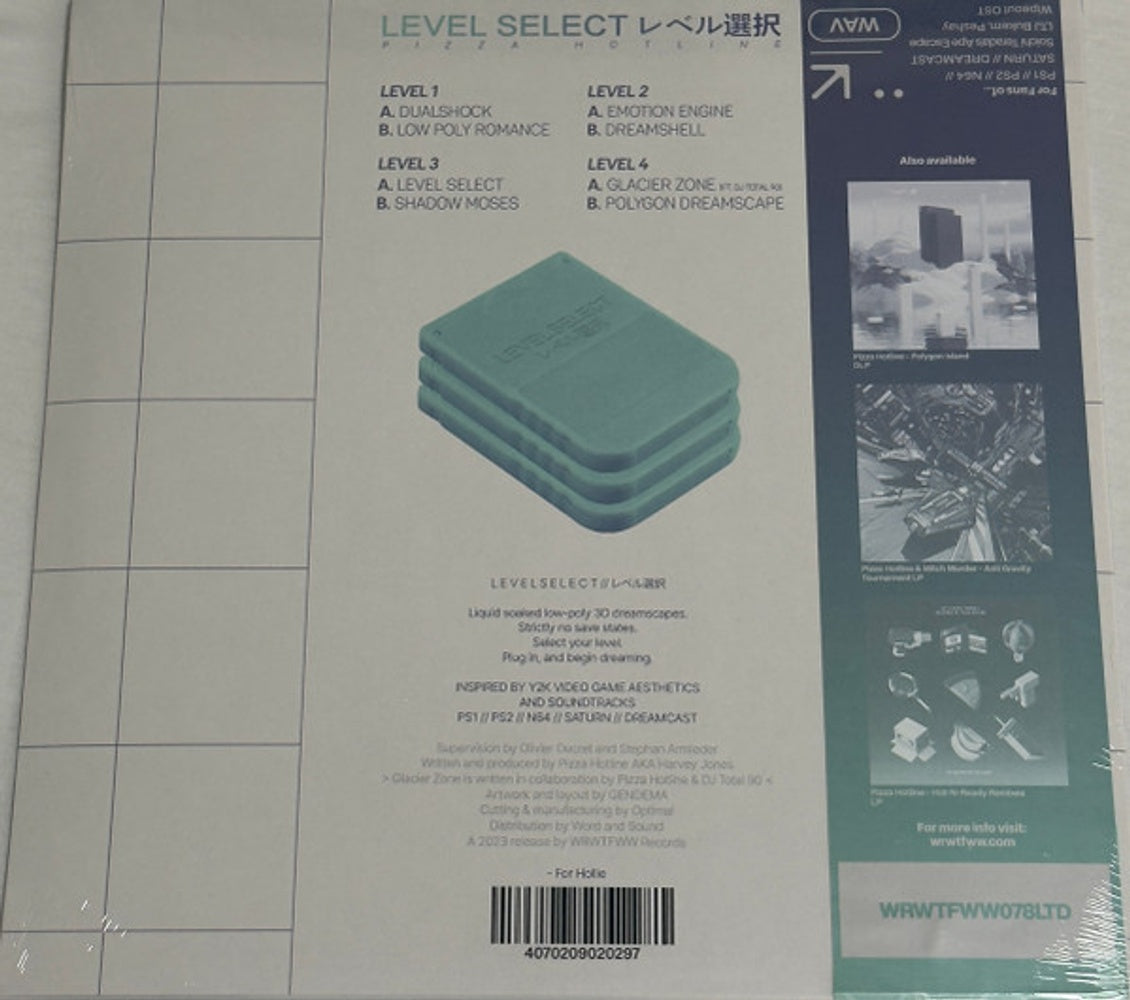 Back Cover: Pizza Hotline – Level Select (Limited Edition LP Vinyl) Vinyl LP | Relix