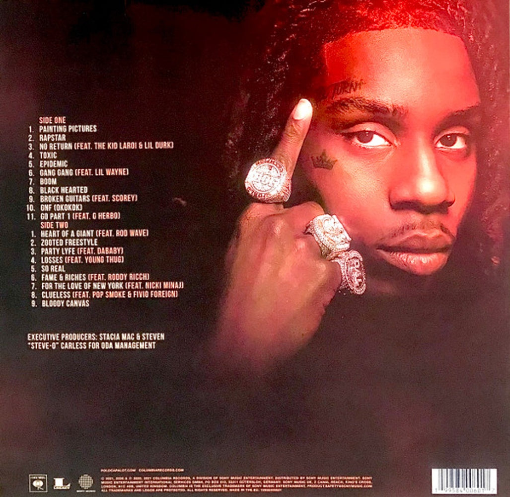 Back Cover: POLO G – Hall of Fame (RSD 2026 LP Vinyl) Vinyl LP | Relix