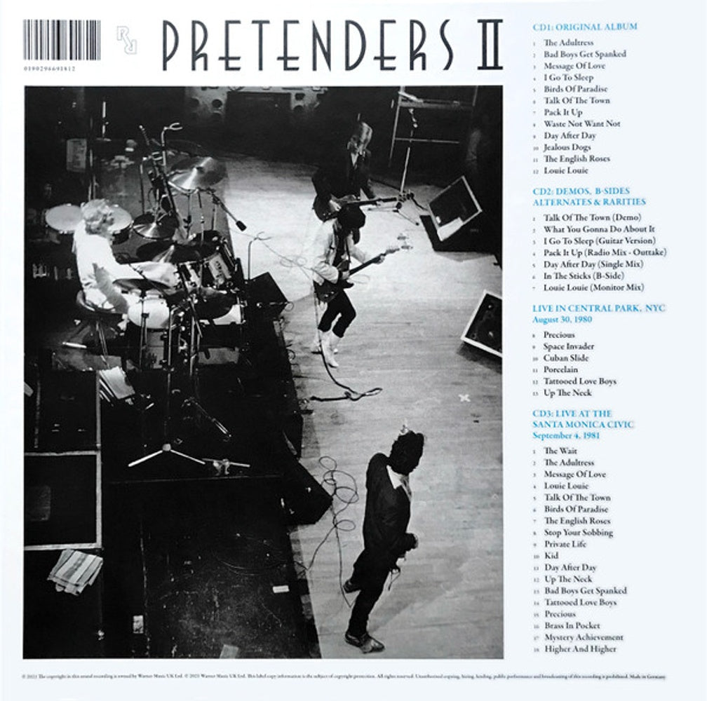 Back Cover: Pretenders – Pretenders II: 2018 Remaster (Deluxe CD) CD | Relix