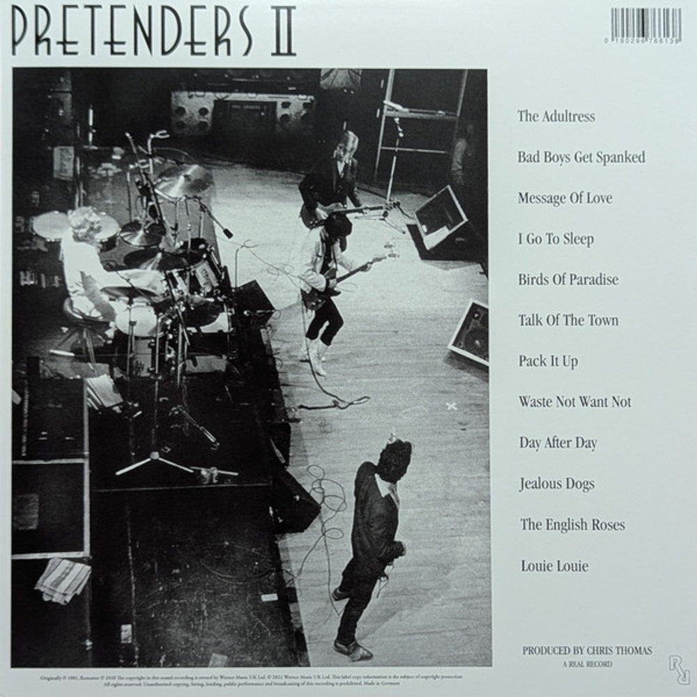 Back Cover: Pretenders – Pretenders II: 2018 Remaster Vinyl LP | Relix
