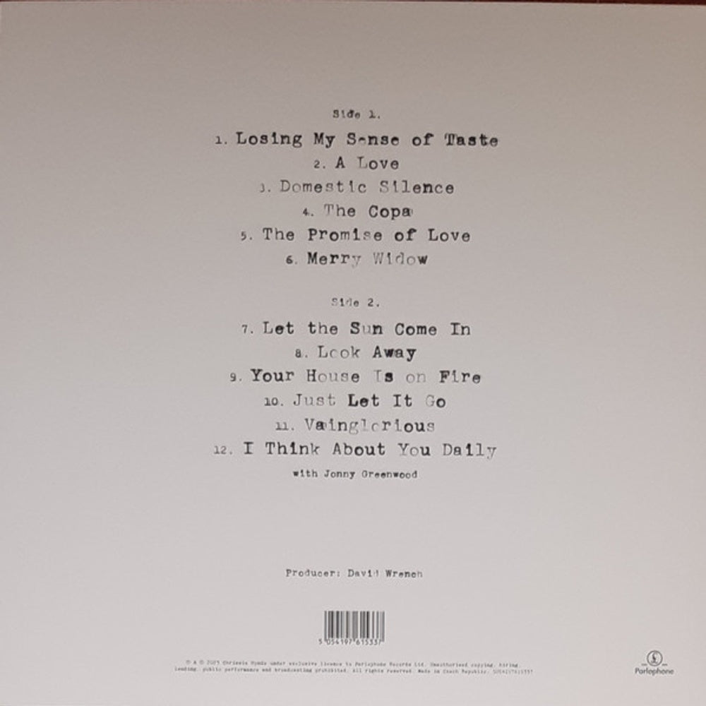 Back Cover: Pretenders – Relentless (Baby Pink LP Vinyl) Vinyl LP | Relix