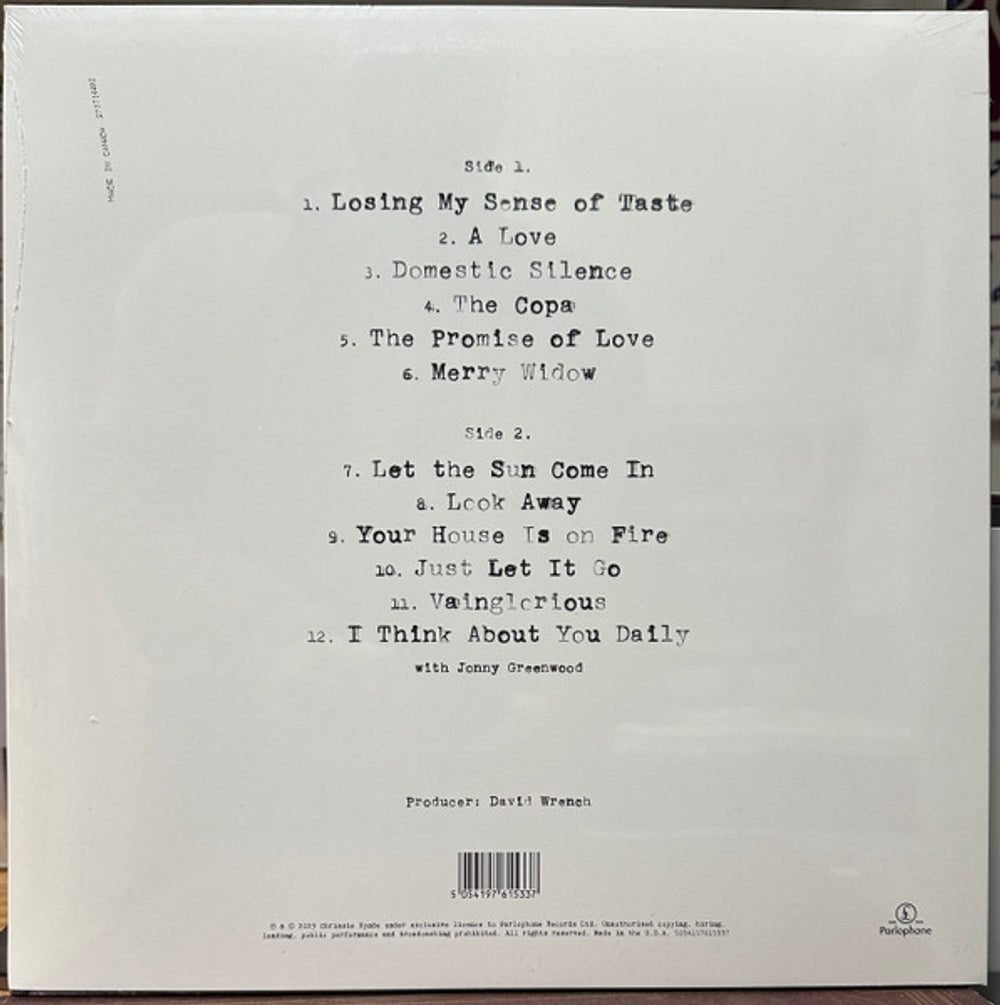 Back Cover: Pretenders – Relentless Vinyl LP | Relix