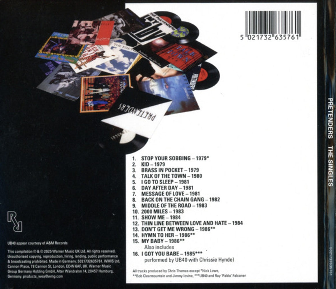 Back Cover: Pretenders – The Singles CD | Relix