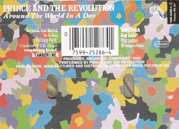 Back Cover: Prince – Around The World In A Day CD | Relix