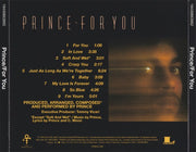 Back Cover: Prince – For You CD | Relix